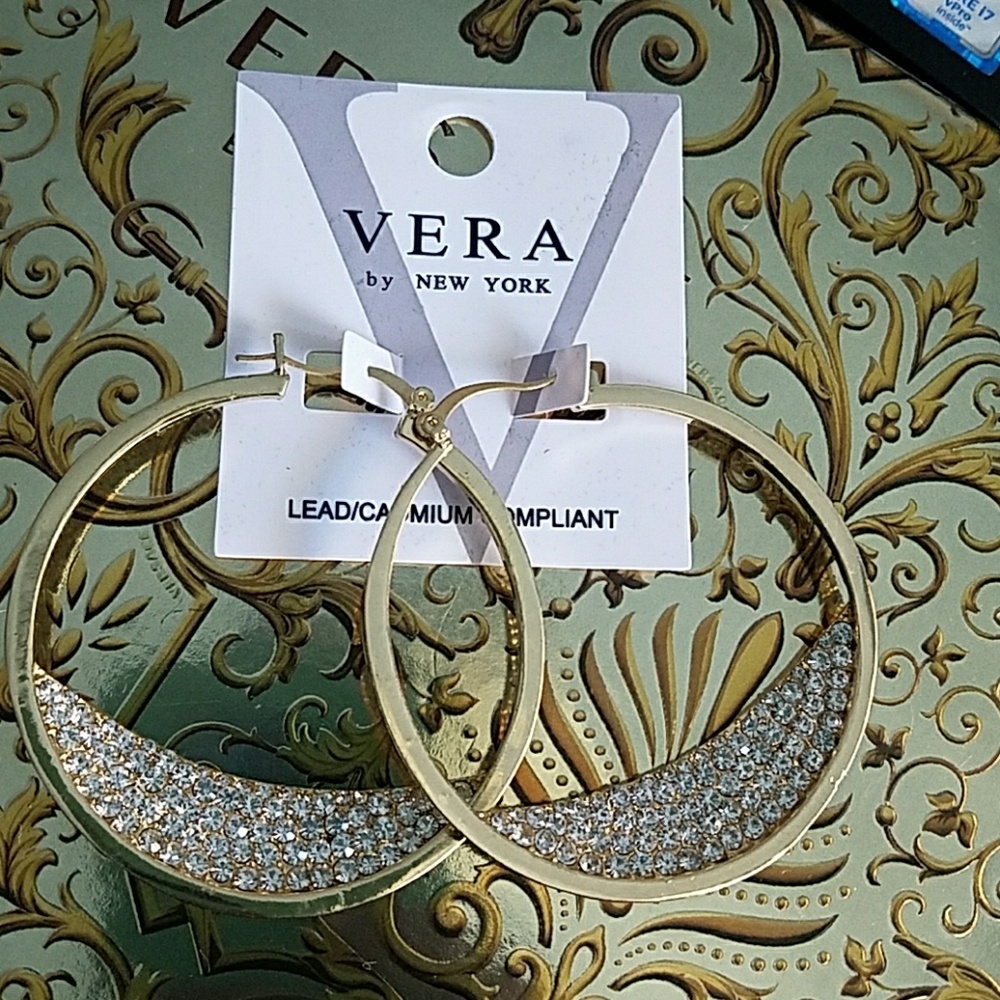 Sold  🛑Dazzle Bling Hoop Earrings